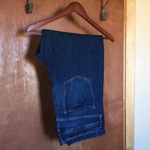 Like-new dark wash straight leg jeans